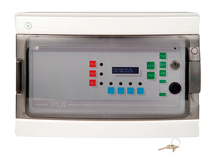 PL4+ 4-channel, triple threshold microprocessor-based gas control panel provided with LCD display.