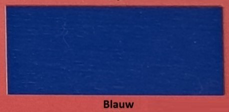 2,5 liter Embalan® dekkende beits BLAUW, gratis verzenden.